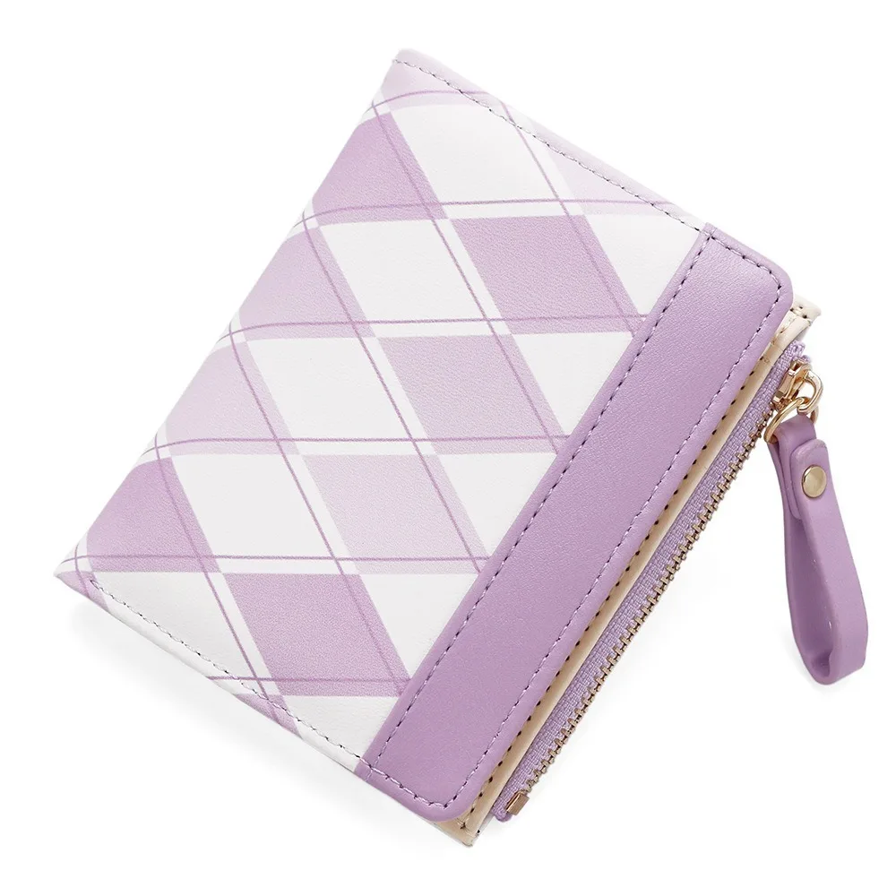 Nova bolsa de moedas de couro pu com zíper portátil porta cartão de crédito grade mini bolsa de moedas menina