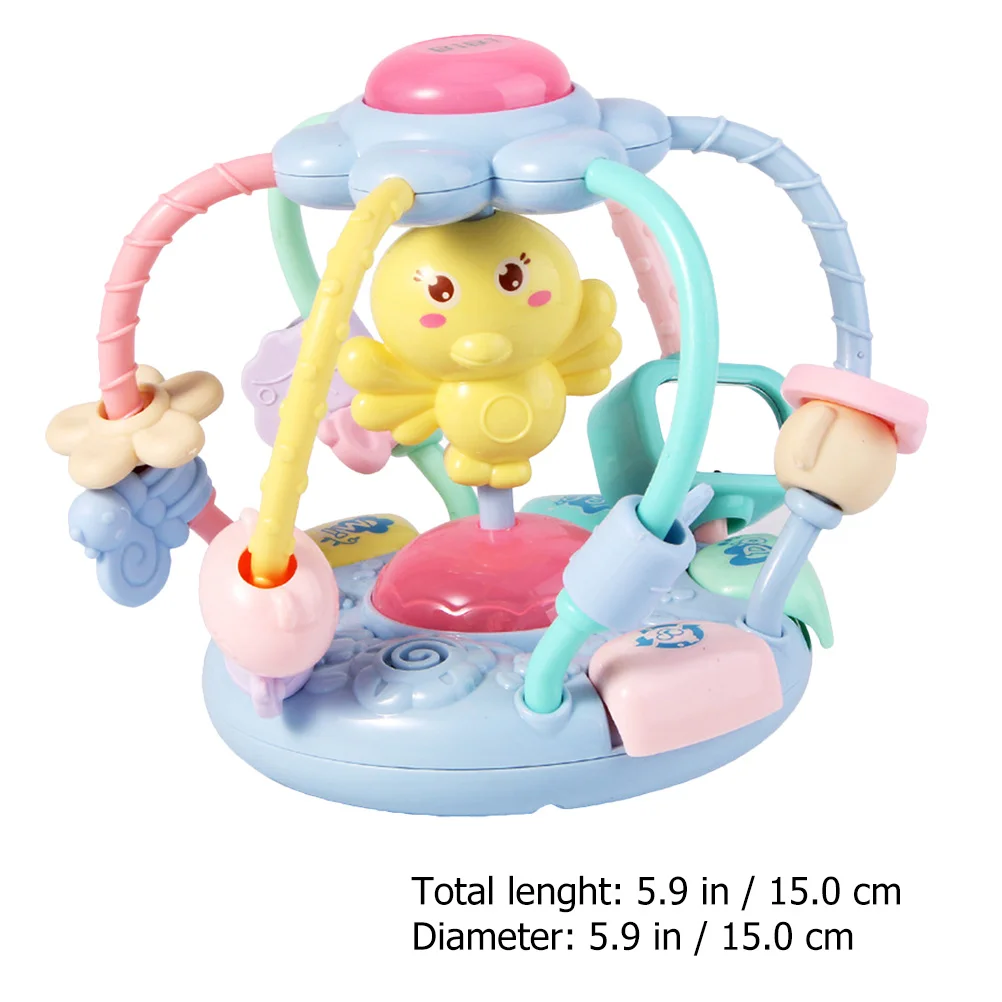 ألعاب للأطفال الرضع، عضاضة للأطفال، قبضة بلاستيكية، مضغ موسيقي مضيء تعليمي #5