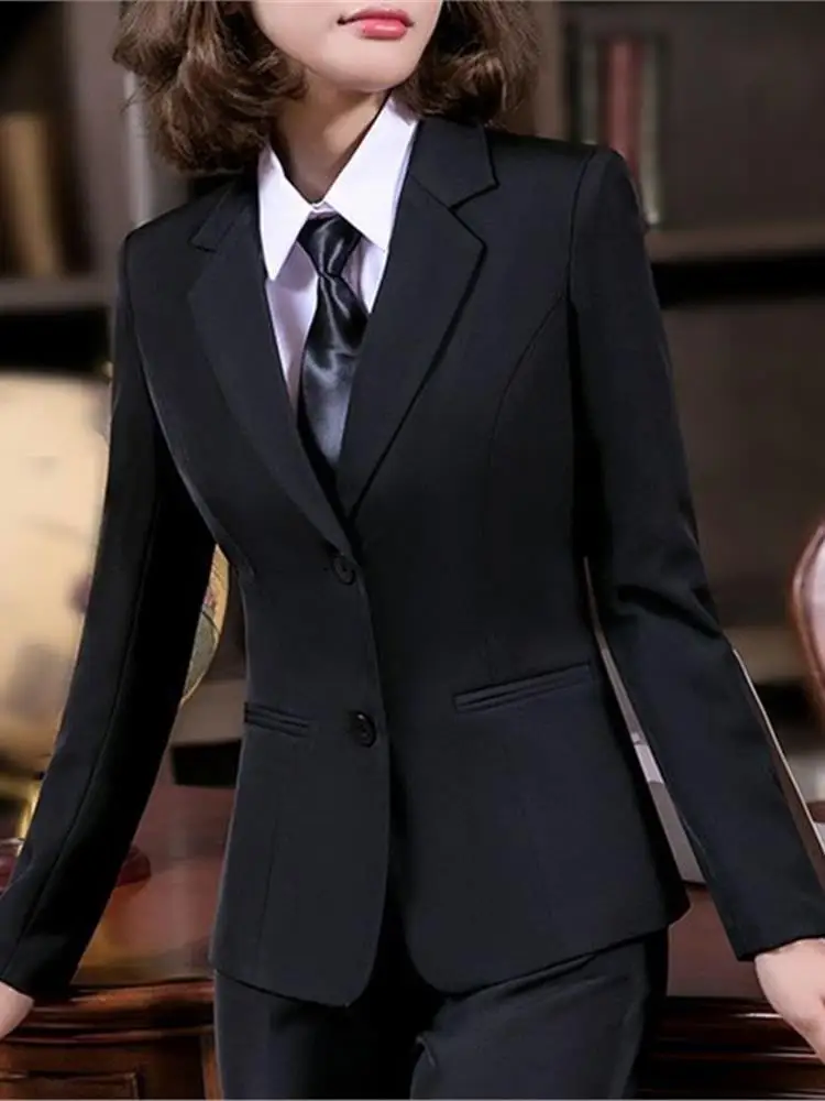 

Bla Suit Jaet for Women Spring Autumn Profional Workwear Formal Single Piece Midlife Ladies' Cleanfit Sle