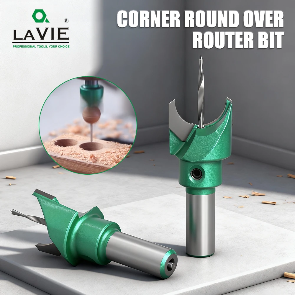 

LAVIE 1PC 10mm Shank Router Bit Buddha Beads Ball Milling Cutter Carbide Woodworking Bead Drill Bit for Wood End Mill Hand Tool