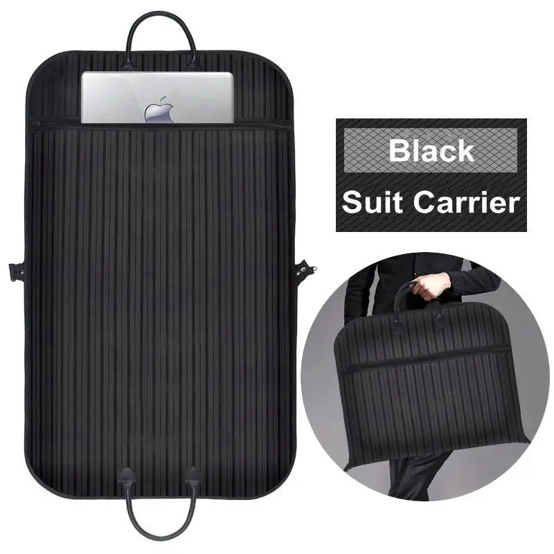 

Fashion Striped Garment Bag Travel Suit Carrier Bag For Men Waterproof Travel Suit Bag