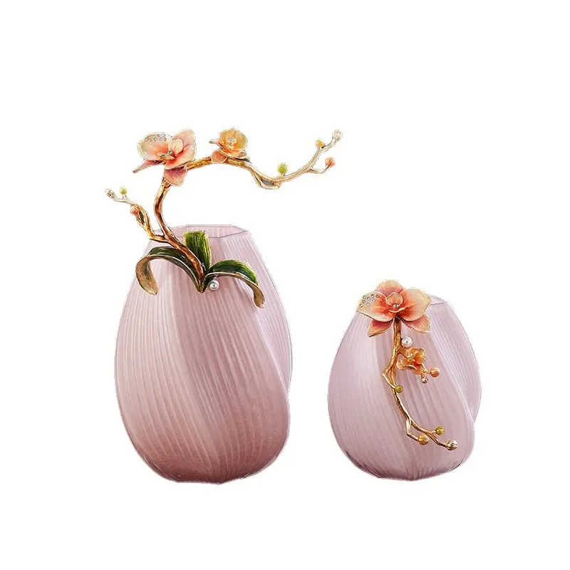 Flower arrangement vase living room entrance office villa flower utensils high-end ornaments