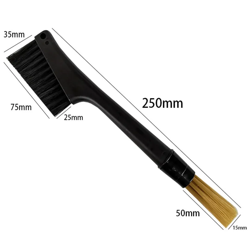 Coffee Machine Cleaning Brush, Dusting Espresso Grinder Double Head Brush Bean Grain Coffee Accessories Barista Home Kitchen