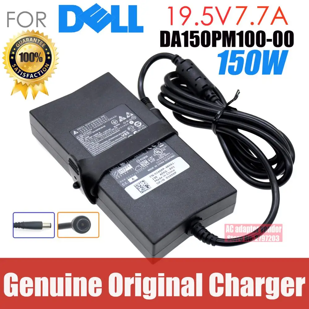 

Original AC adapter PA-5M10 DP/N 0J408P DA150PM100-00 FOR DELL ALIENWARE M11X R2 R3 M14X 19.5V 7.7A 150W Laptop charger supply