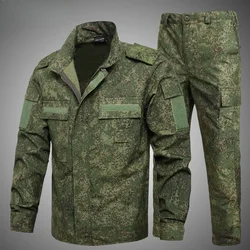 Russian Camouflage Suit Men's Outdoor Mountaineering Wear-resistant Outdoor Clothing Sets Field Training Uniform