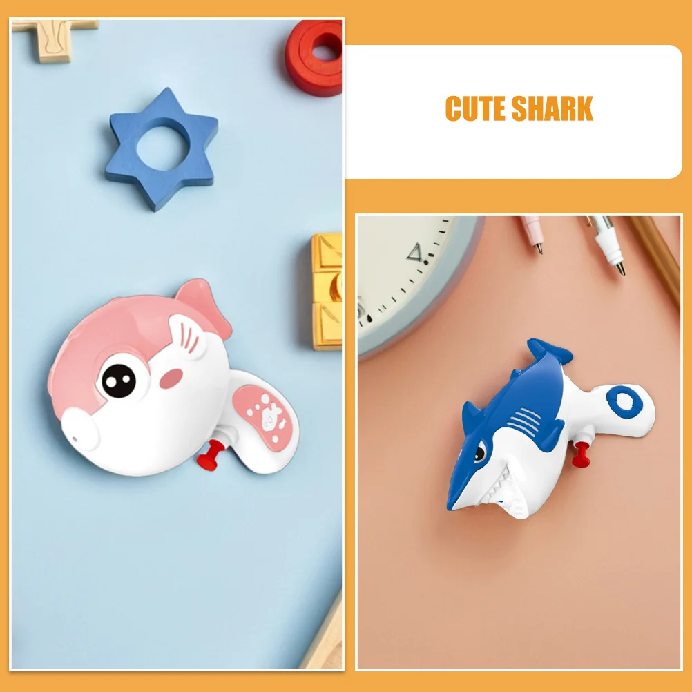 2Pcs Shark Pufferfish Water Gun Set Cute Animal Design Summer Beach Pool Party Favors Outdoor Water Play Soaker Fun