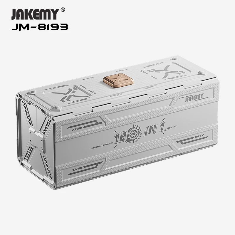 JAKEMY JM-8193 Set di cacciaviti elettrici 180 IN 1 punte magnetiche ricaricabili per occhiali per telefoni cellulari Kit di strumenti di riparazione elettronica