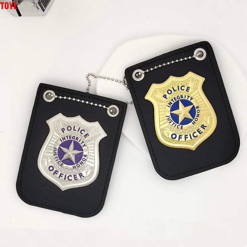 

Dress Up Cosplay Police Badge Police Officer Pretend Play Police Role Play Toy Plastic Belt Clip Simulation Police Badge