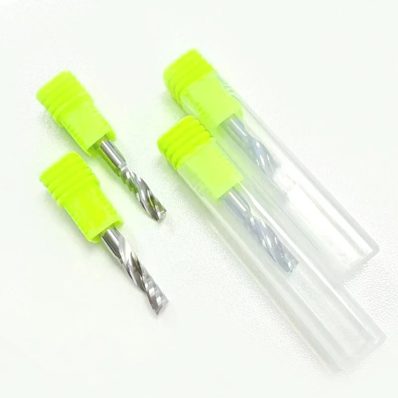 

1 шт. AAAAA профессиональная однофлейтовая спиральная твердосплавная фреза-фреза с ЧПУ для акрила, ПВХ и МДФ