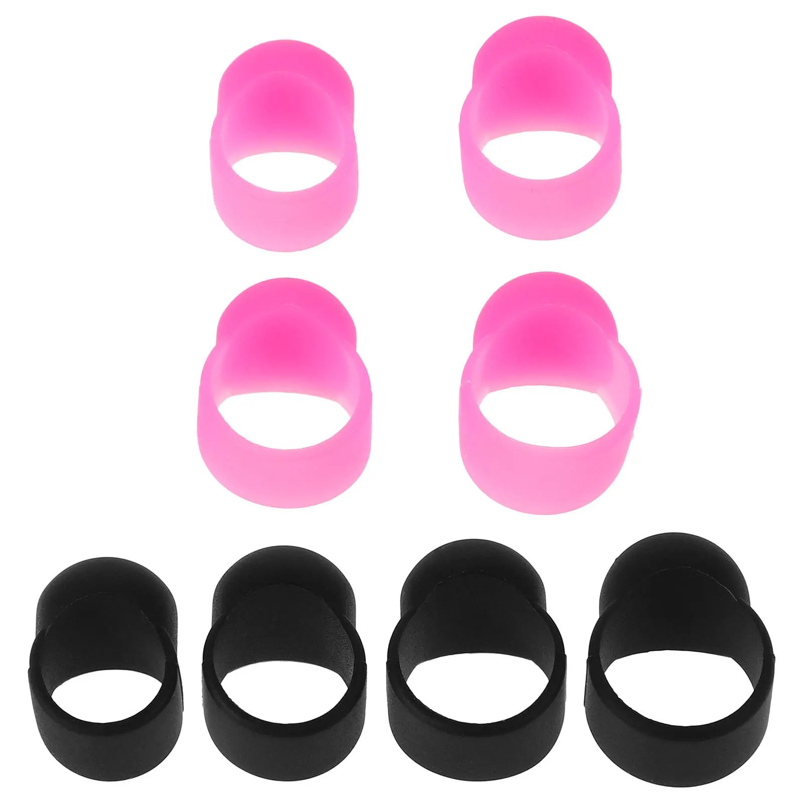8 قطعة أكمام إصبع من مطاط السيليكون لطبلة يدوية مريحة ومتينة وناعمة ومقاومة للاهتراء ملحقات قرع موسيقية