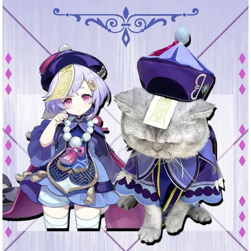 

Qiqi Pet Cosplay Clothes Cute Cat Dog Zombie Transformation Suit Halloween Party Dog Scary Costume Soft Pet Soul Night Costume