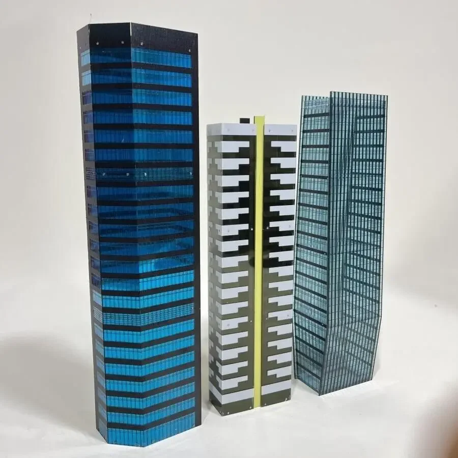 

X-T 1/350 Diorama Outland City Modern Commercial Building Model Street Office Home Scene Model Toys