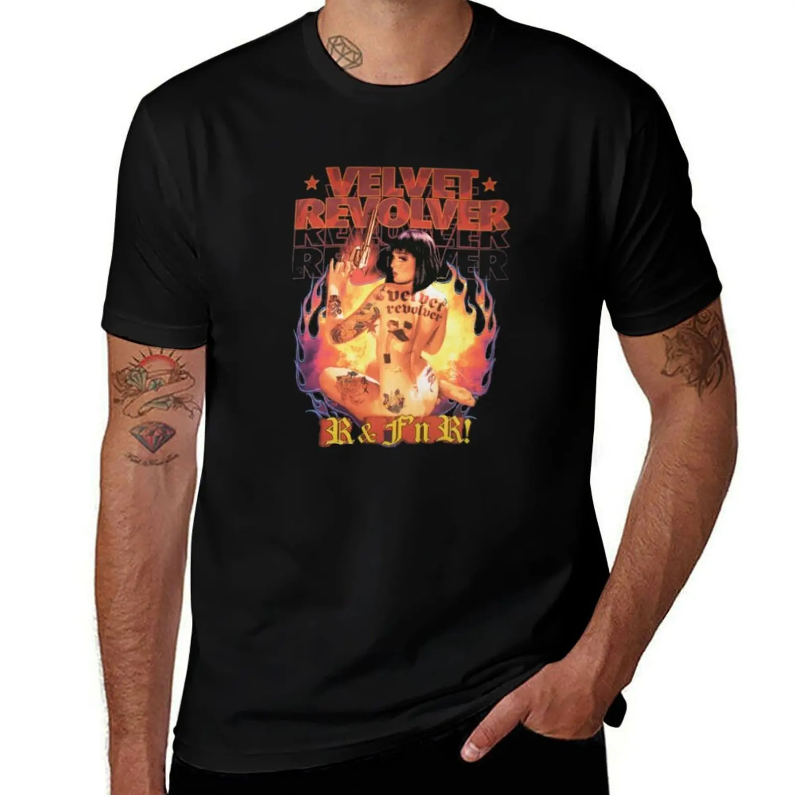 Girls With A Revolvers T-Shirt cotton t shirt pack T-Shirt