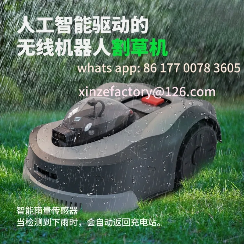 

Customizable artificial intelligence wireless lawn mower, wireless robot trimmer, garden orchard mower