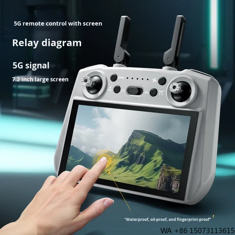 4K HD para iniciantes, prevenção de obstáculos GPS RC com tela de 7,2 polegadas 3KM