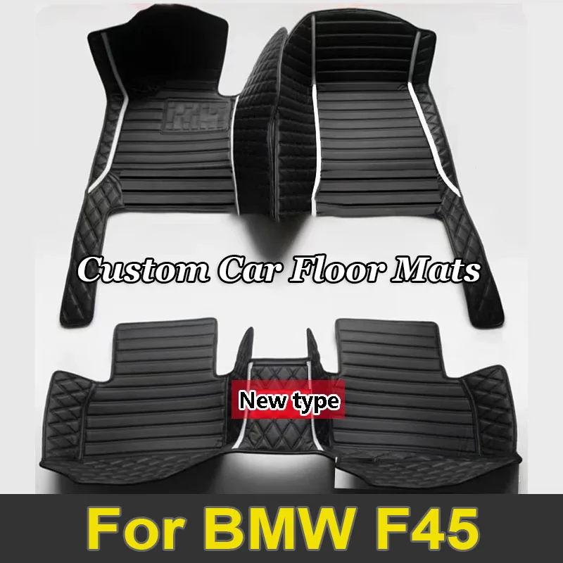 Custom Car Floor Mat for BMW F45 2 Series Active Tourer 2015 2016 Interior Details Car Accessories Carpet