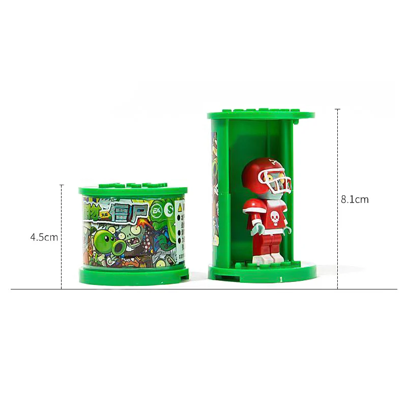 Anime Plants VS. Zombies Building Blocks Toys 50 Styles PVZ Action Figure Collection Toy For Kids Birthday Christmas Random Gift