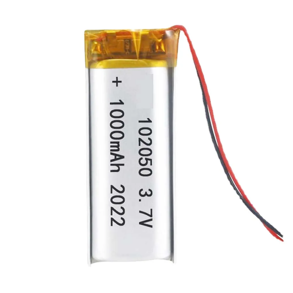 2/5/10/20szt Bateria litowo-polimerowo-jonowa 2,0 mm Złącze JST 3,7 V 1000 mAh 102050 Mp3 Światła kempingowe Urządzenie elektryczne DVR Mp4