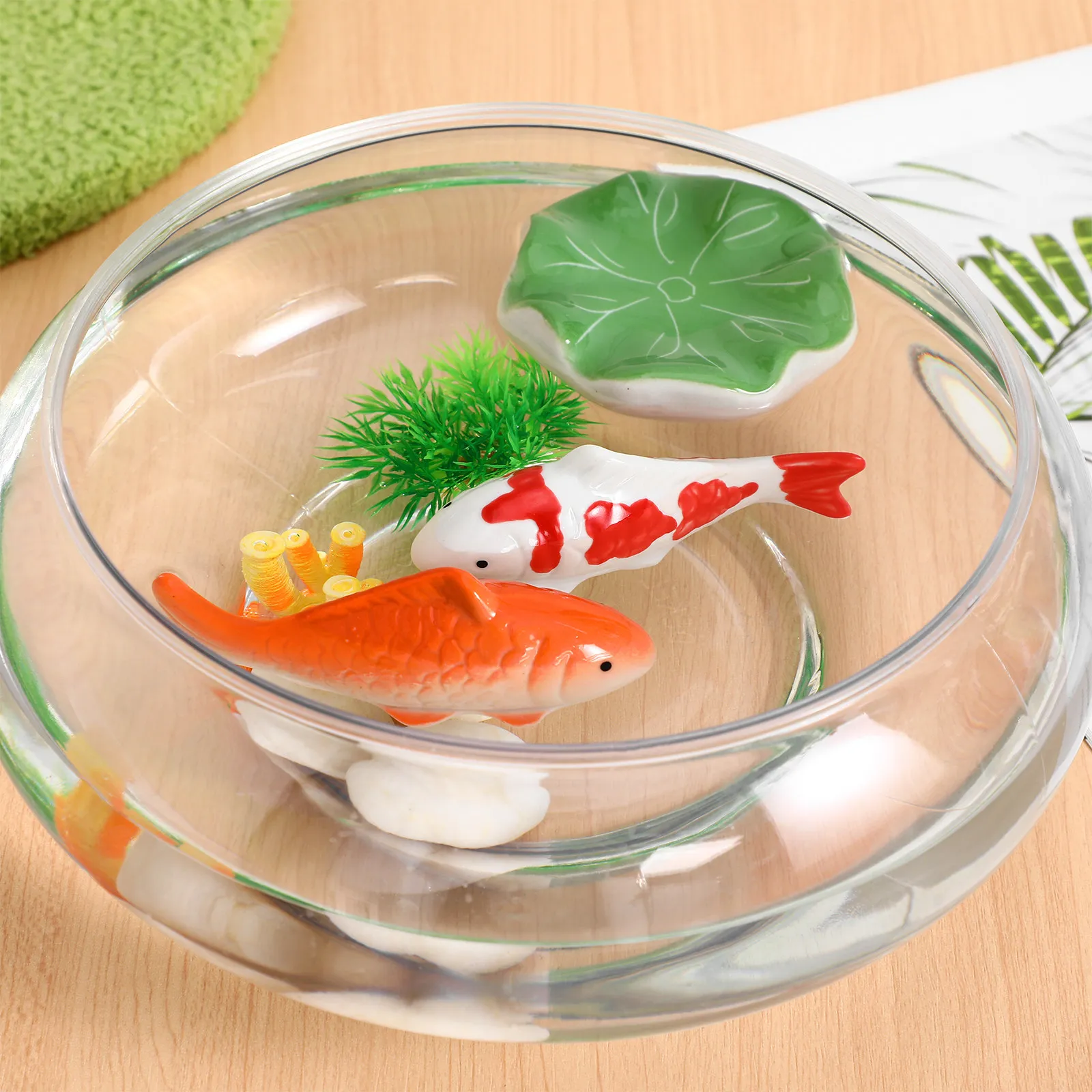Saltwater Tank - 3Pcs Floating Aquarium Decor Ceramic Fish