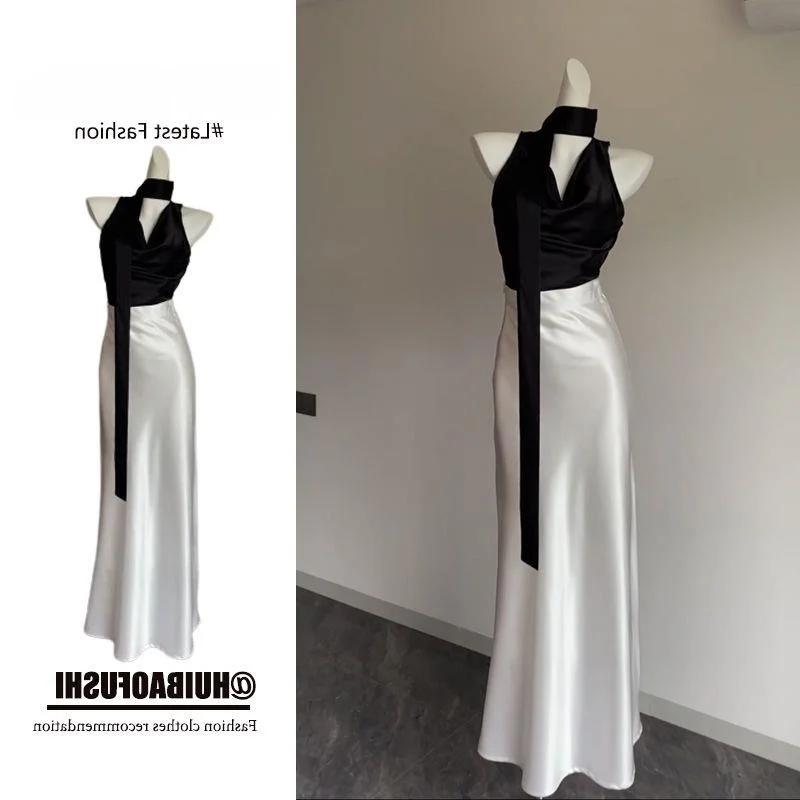 

Korean Sle Women's Two-Piece Set Summer 2024 Ne Hanging Top Bodycon Skirt Faionable And Sli Ensemble