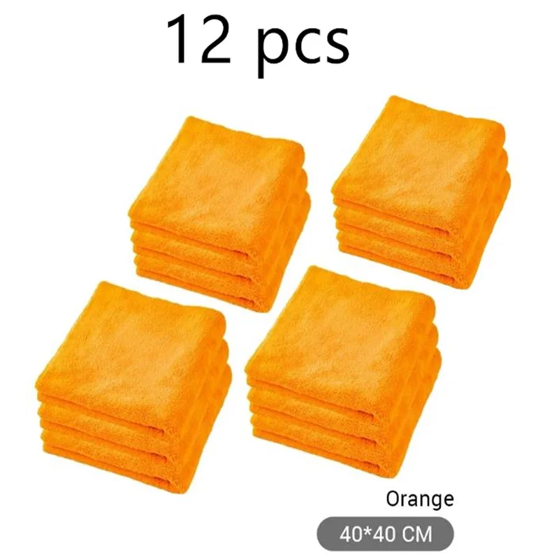 Premium Microfiber Towels Car Care Washing Thicken Towel Car Detailing Drying Cloth Cleaning Tool Auto Wash Accessories 1-20 pc