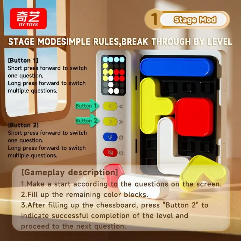 QIYI-Cubo Inteligente Klotsk Magnético, Battle Root, H Arong Cor Escudeiro Quebra-cabeça, Jogar Brinquedos