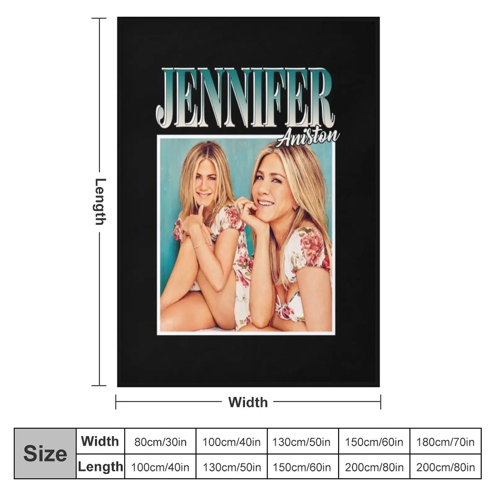 Jennifer Aniston 90's Vintage Throw Blanket Blankets Sofas Of Decoration Loose Furrys Summer Beddings Blankets