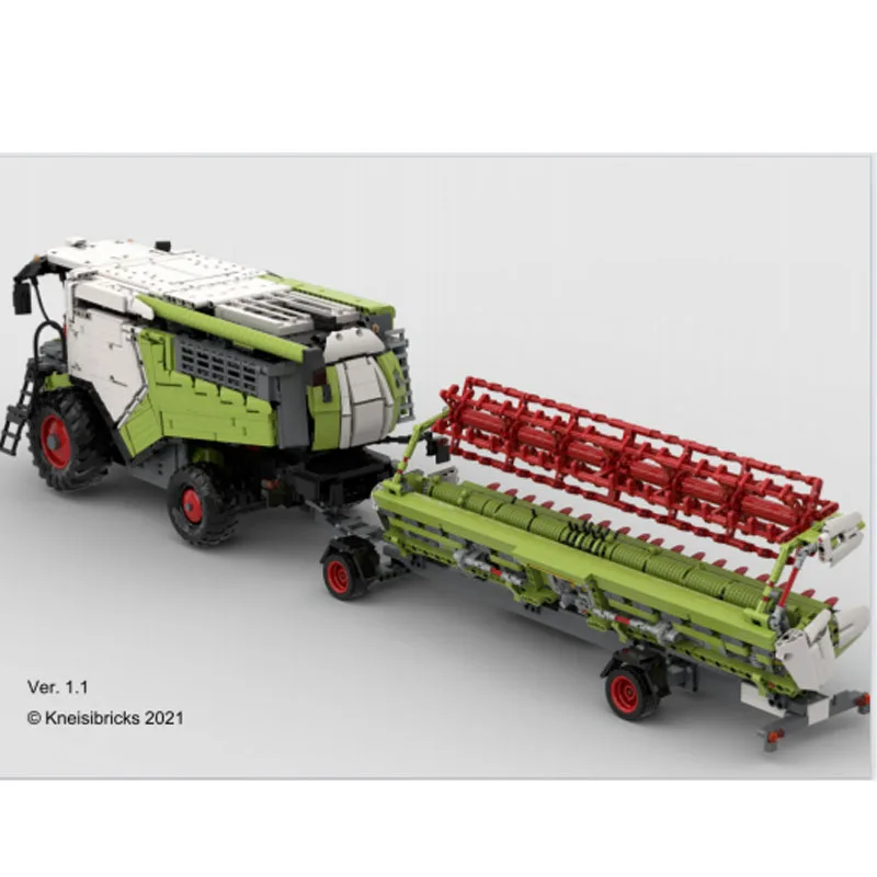 

Новинка 2021, строительный блок с технологиями мелких частиц Moc-71485, кросс-кантри, комбайн, дистанционная сборка, игрушечная модель, подарок на день рождения для мальчика