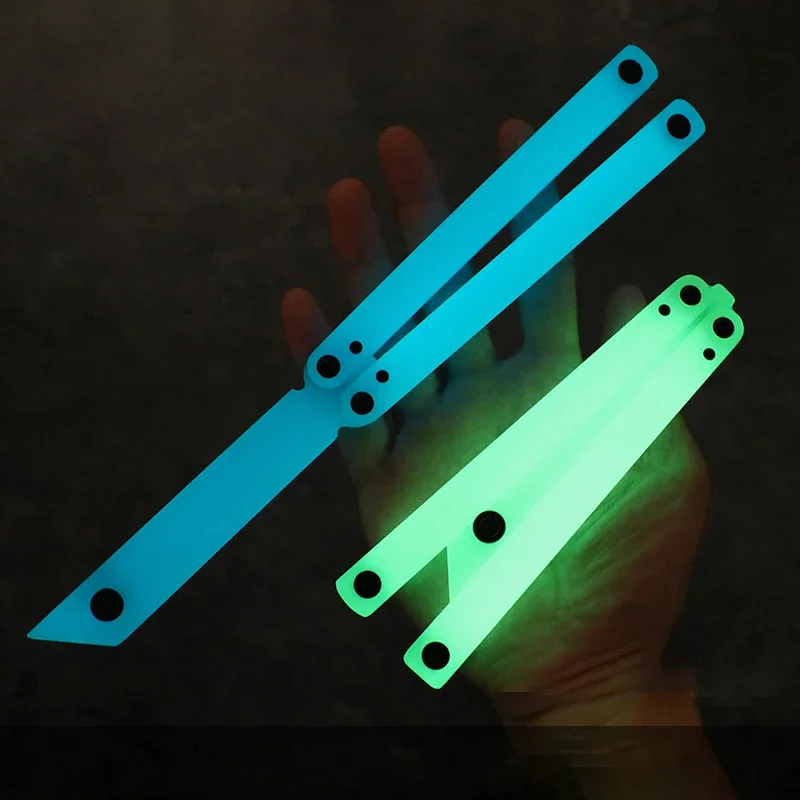 Yuppie Glow-in-the-Dark Balisong Training Plastic Butterfly Knife