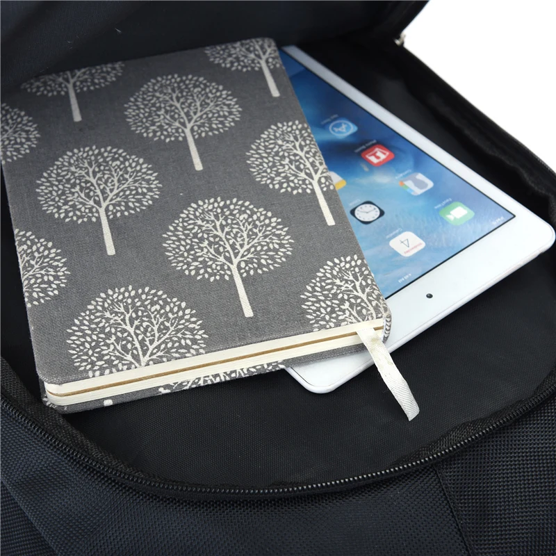 Large-capacity Student School Bag Casual Solid Color Backpack Material Oxford Men New Backpack Multi-functional Simple Bag image 5
