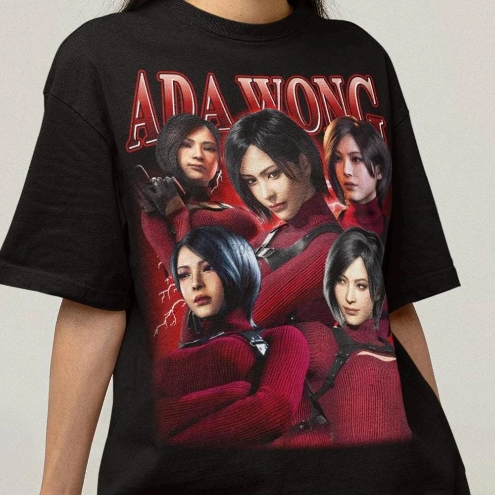 Unisex Residence Evil Ada Wong Bootleg T-Shirt Gaming Waifu Shirt