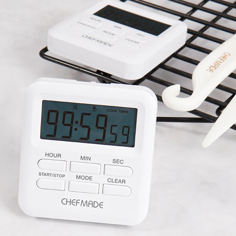 Chefmade Digital Timer multifunctional Alarm clock Electronic Kitchen Timer Countdown A reminder