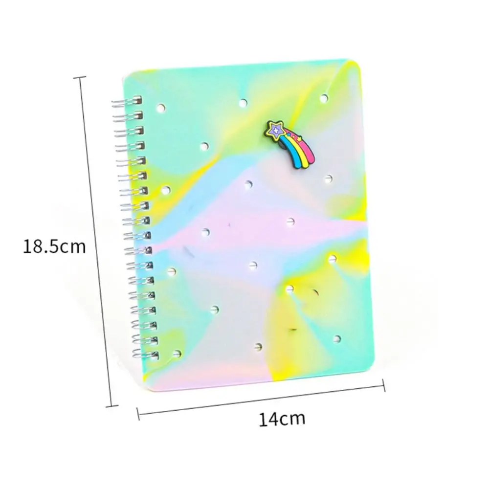 Cuaderno de agujero de silicona de alta calidad, cuaderno de papel de escritura en blanco, bricolaje