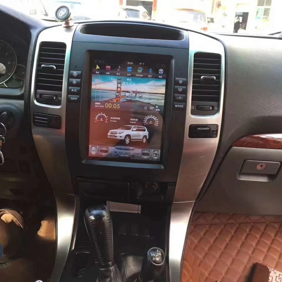 

10.4 Inch Vertical Screen Android 13 Car GPS Navigator for Toyota Pardo 02-09 for Lexus GX470 RAM4+64