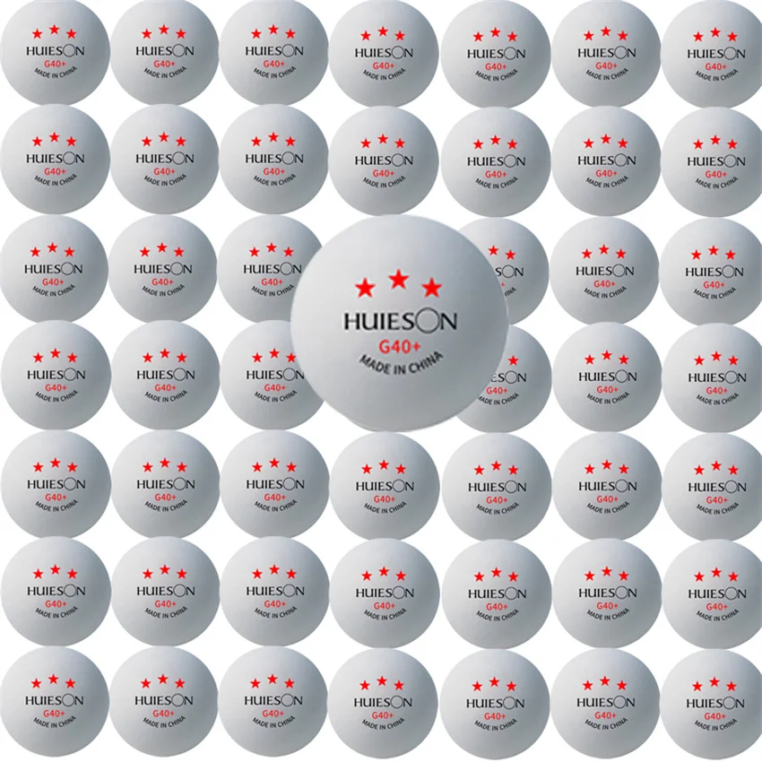 

，New Huieson 3 Star 20~100 PCS ABS 40+ Material Professional Table Tennis Balls TTF Table Tennis Ping Pong Balls For Competition