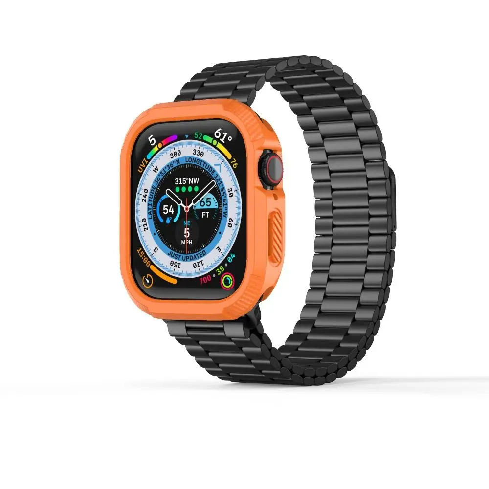 Soft TPU Case for Apple Watch Series 10 42/46mm Scratch-Resistant Carbon Fiber Protective Frame All-wrap High Sensitivity image 4
