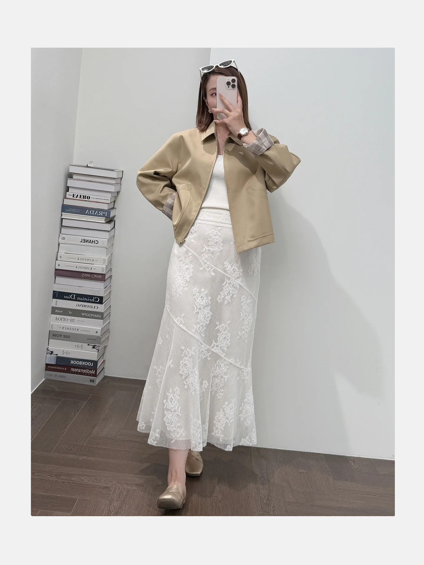 

Классическая двусторонняя куртка Miu Sle Jaet с ультратекстурной поверхностью, модная осенняя женская повседневная ветровка, которая никогда не выходит из моды.