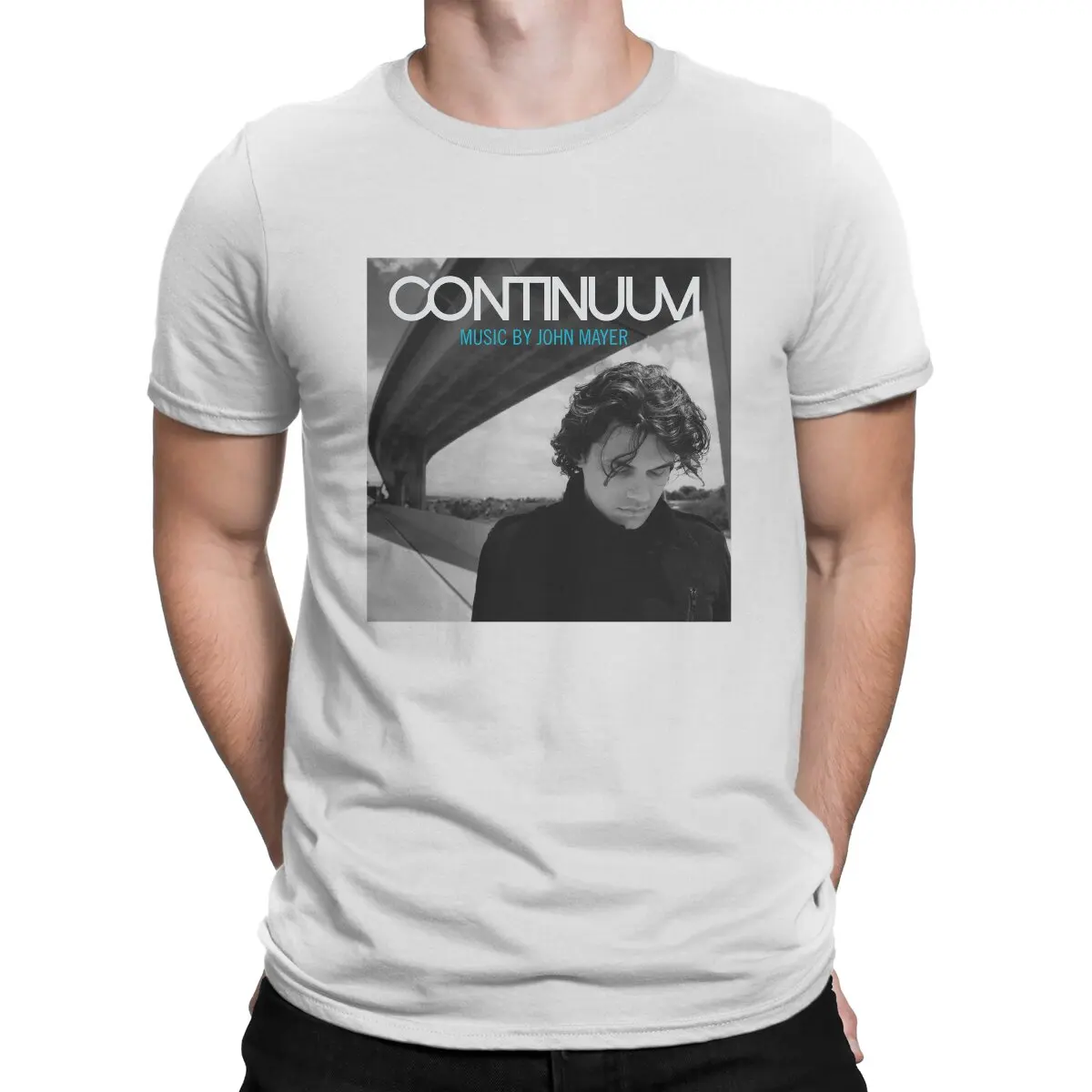 J-John Mayer Singe Newest TShirt for Men Continuum Round Collar Basic T Shirt Personalize Birthday Gifts Tops