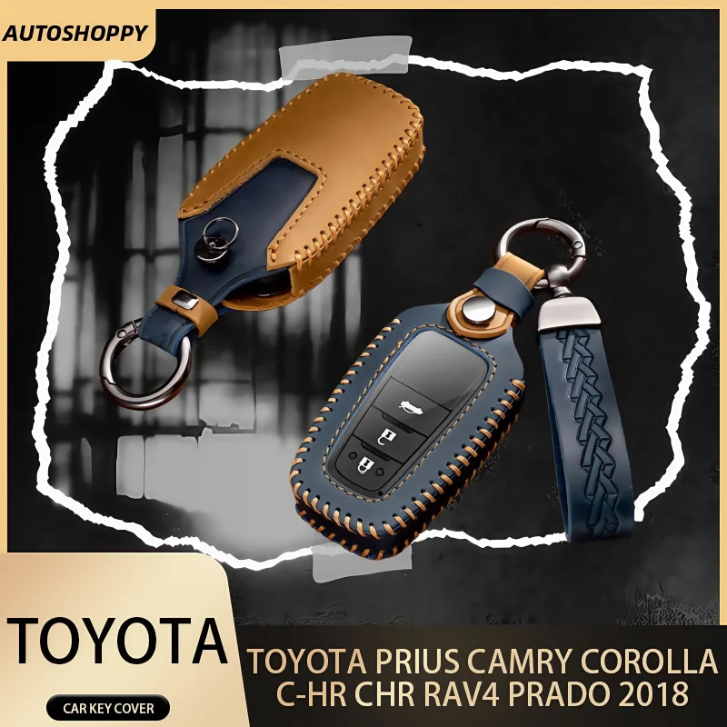 

2/3/4 Buttons for Toyota Camry CHR Corolla RAV4 Avalon Land Cruiser Prado Prius 2017 - 2022 TPU Car Key Case Cover Fob Keychain