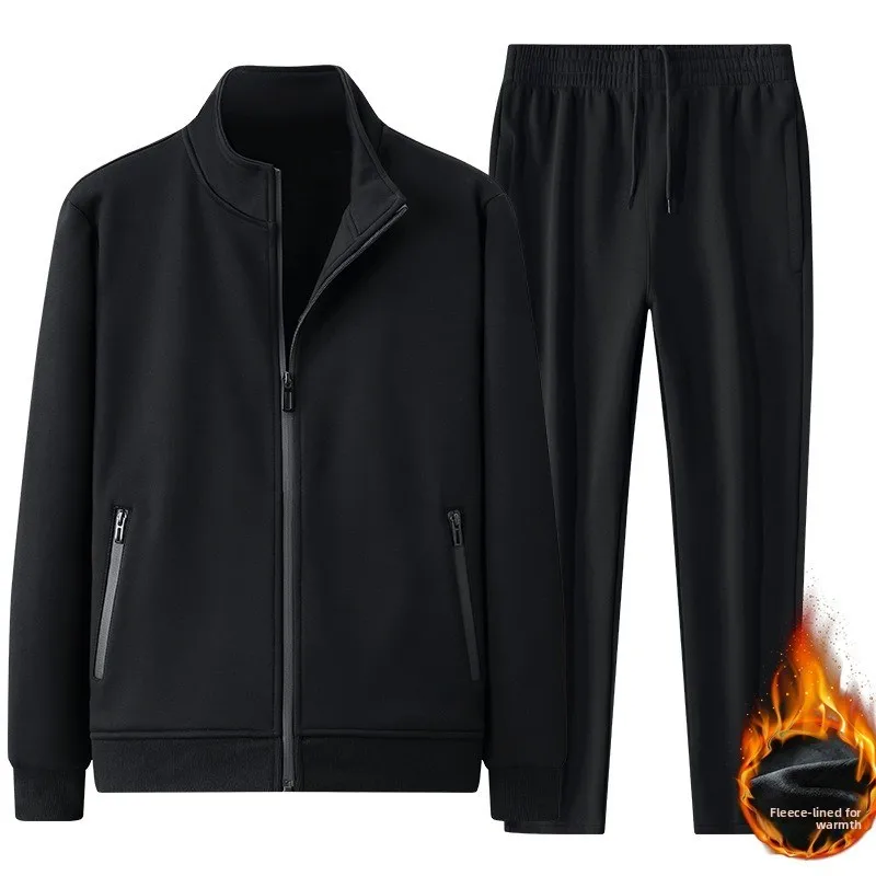 Men's Casual Suit Fashionable Breathable Warm Outdoor Hiking Camping Cycling Running Training Men's Sports Two-piece Set