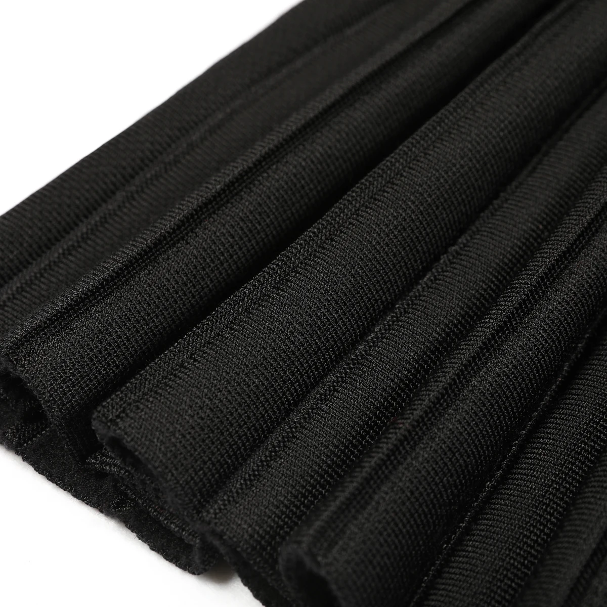 ฤดูใบไม้ผลิและฤดูใบไม้ร่วงใหม่แฟชั่น Commuter ถัก Heavy Duty แขนยาวรอบคอเสื้อสเวตเตอร์ถัก Top Coat + กระโปรงสั้นพับ