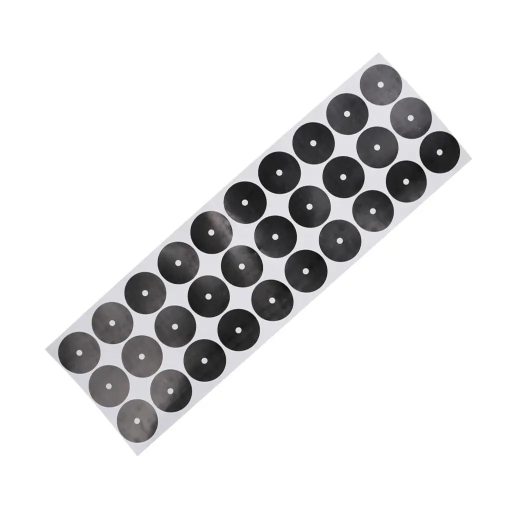 Plastic Cue Ball Positioning Stickers Billiard Table Spots Sheet for Pool Sticks Room Setup