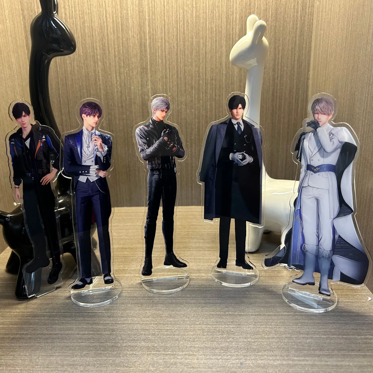 

Game Love and Deepspace Sylus Xavier Zayne Rafayel Anime Figure Interlayer Acrylic Stand Model Desk Display Decor Prop Fans Gift