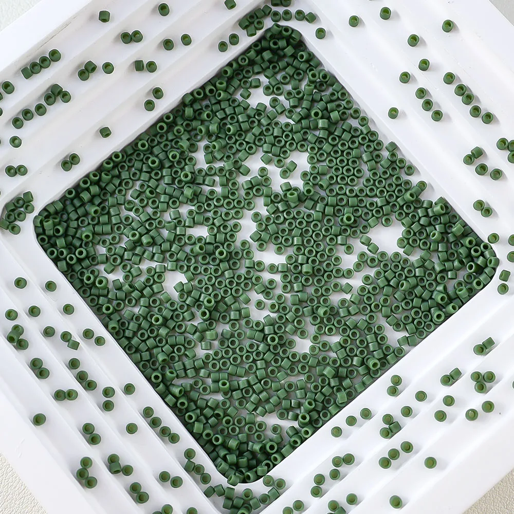 Sandgestrahlte Glasperlen der Serie 1,6 mm, Miyuki Delica, 10 g, Schmuckherstellungskomponenten, japanischer Import, geeignet für verschiedene Anwendungen – Detail 10