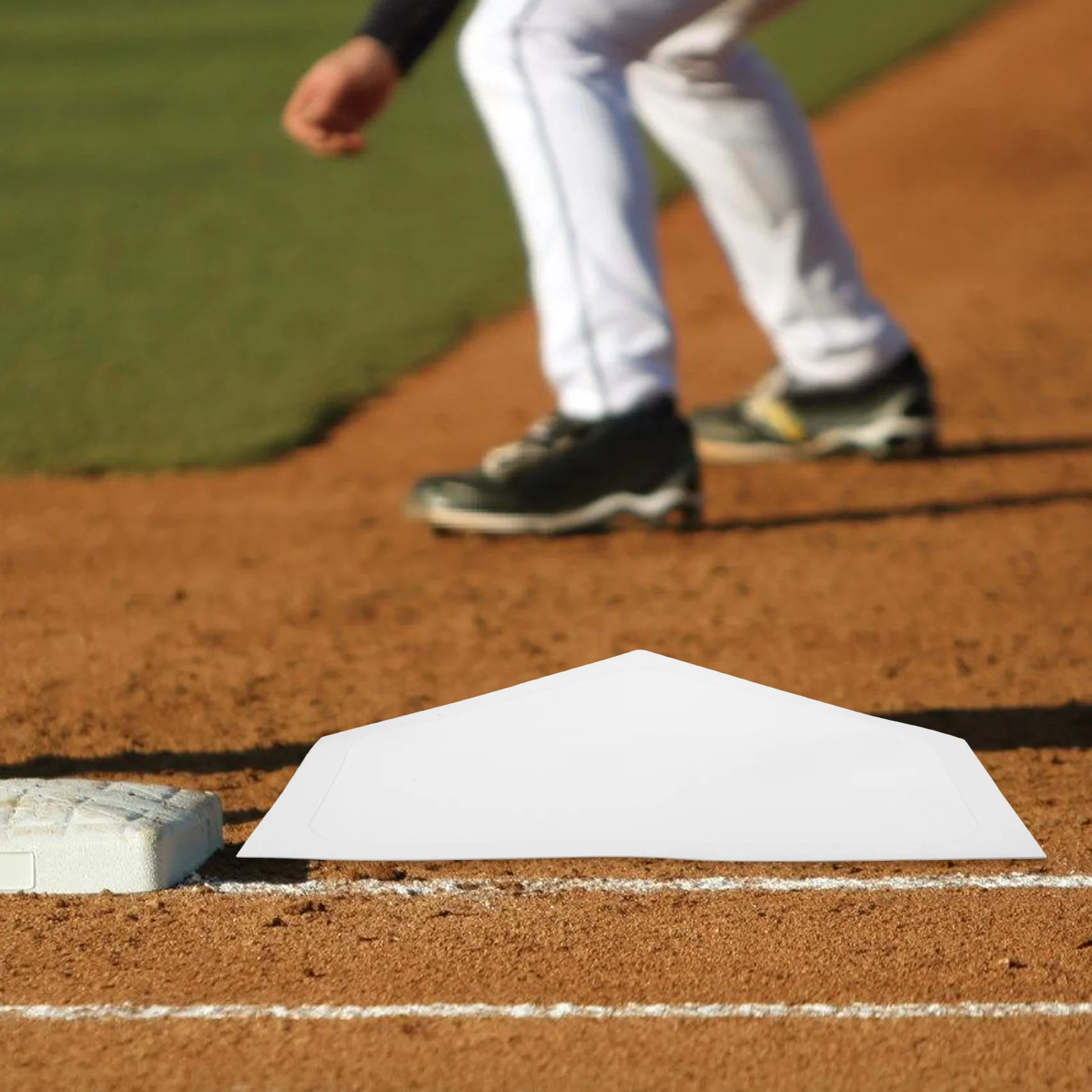 

Flat Baseball Home Plate Mat for Training Pitcher Spot Markers Ground Landmark Signs Sports Practice Field Aids Tools
