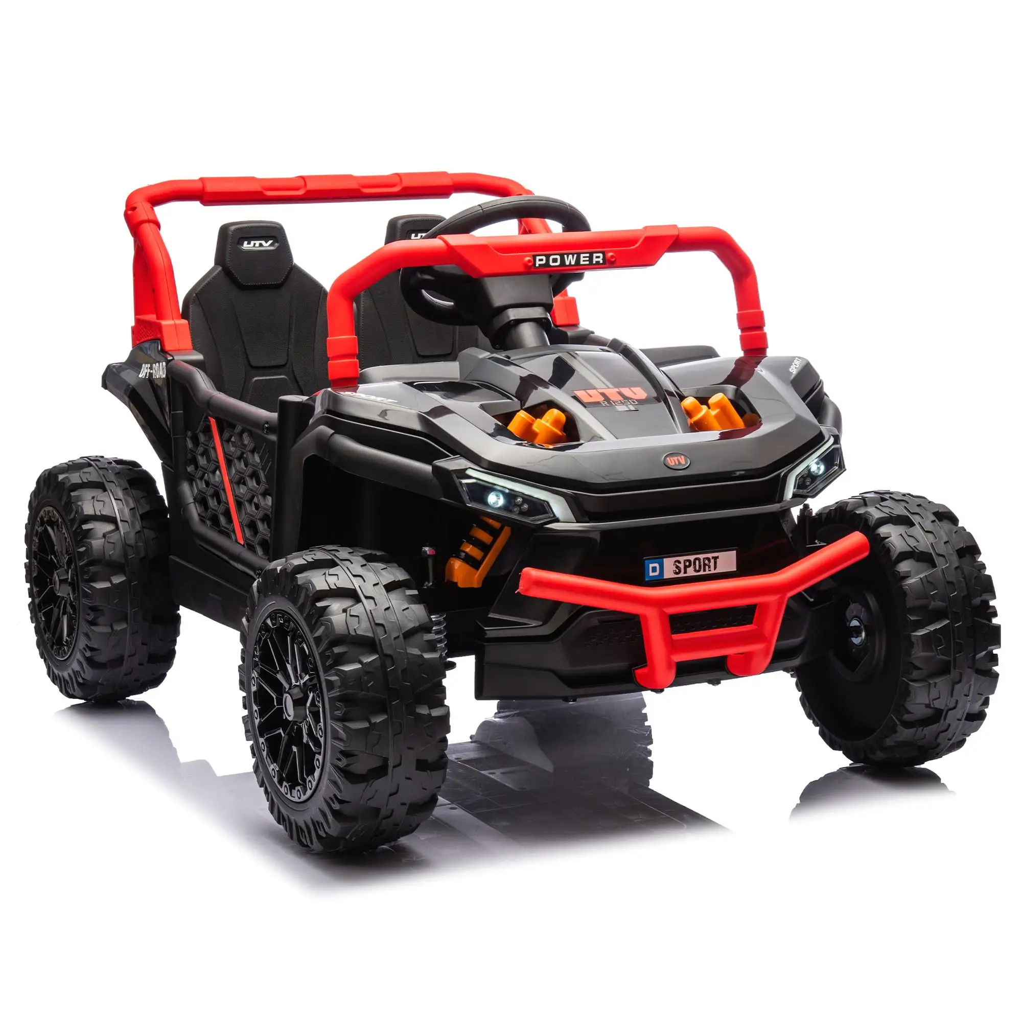 24V for kids Ride On UTV with Remote Control, Adjustable, Bluetooth & Multimedia Player for Ages 3+, Four-Wheel