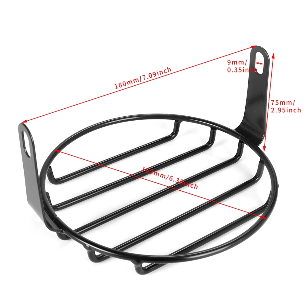 Motorcycle Universal Vintage Headlight Protector Retro Grill Light Lamp Cover For Harley Ducati Chopper Yamaha Cafe Racer view 5