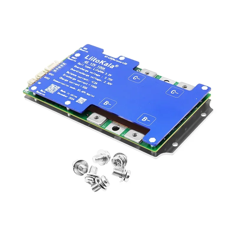 LiitoKala 4S-12V100A الذكية BMS Lifepo4 4S بلوتوث نظام العاكس الشمسي LFP تخزين الطاقة BT EV RV المدمج في بلوتوث BMS #3