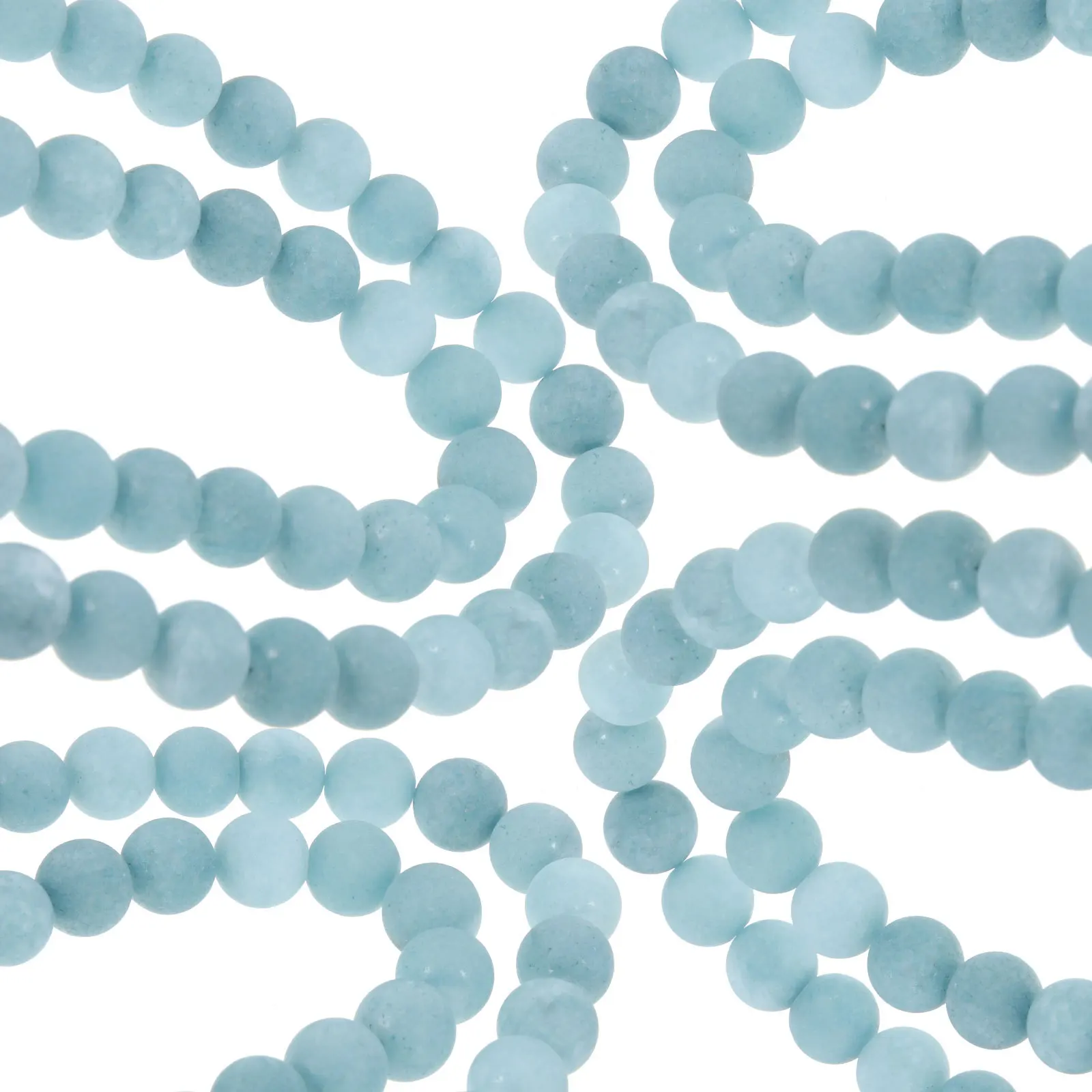 

2 Strips Natural Stone Crafts Jewelry Making Bracelet Necklace Earring Diy Loose Beads Durable Bright Color Smooth Surface