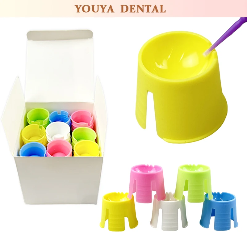 

100pcs/box Dental Disposable Mixing Bowl For Multifunctional Mixing / Resin / Gypsum Dental Oral Materials Mixing Tools